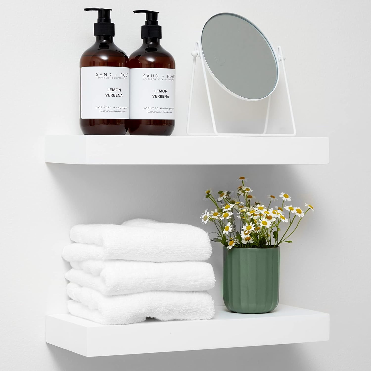 18 inch Floating Shelf Oak, High End Solid Real Wood 18inch Long ...