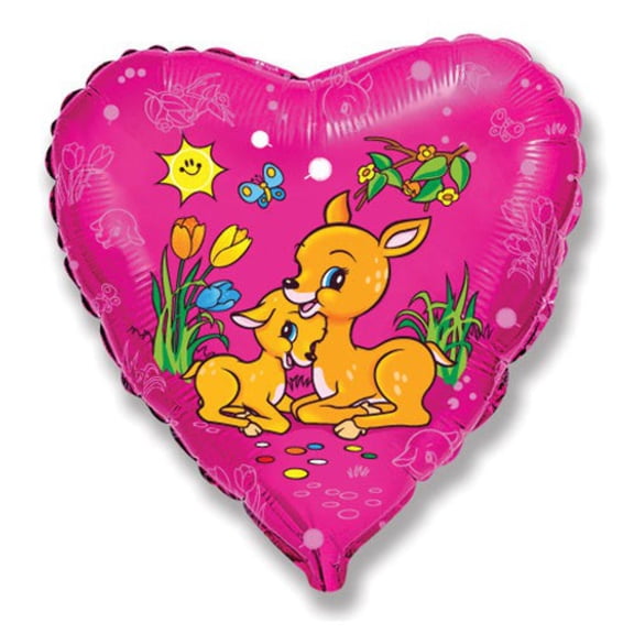 18 inch Gazelles Foil Mylar Balloon - Party Supplies Decorations