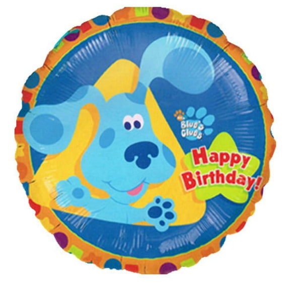 18 inch Happy Birthday Blue's Clues Paws Up Foil Mylar Balloon - Party Supplies Decorations