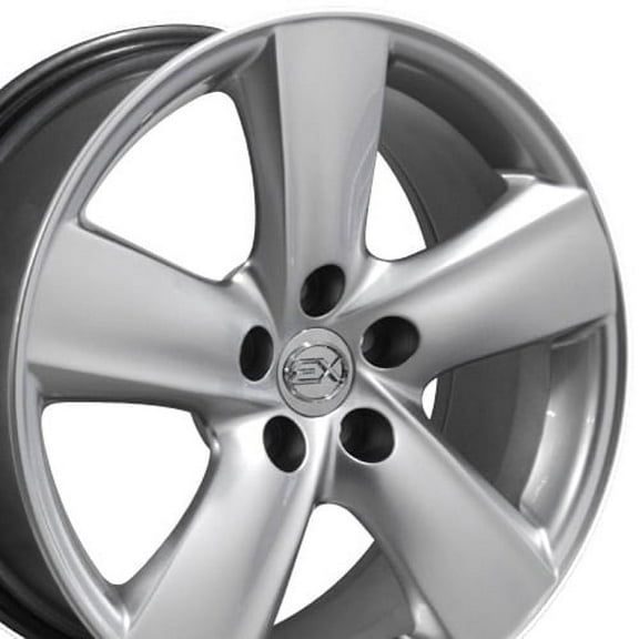 OE Wheels LX19 18 Inch Rim Fits LS460 Style 5x114.3 18x8 Gloss Hyper Silver - Hollander 74196 (1)