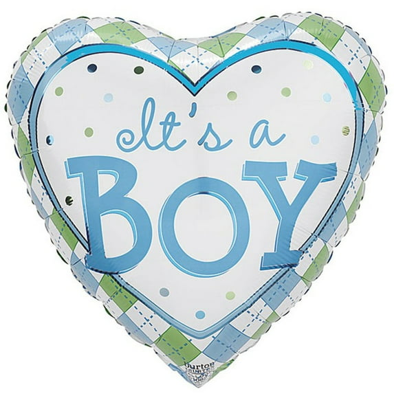 18 inch It's a Boy Sweet Pea Foil Mylar Balloon - Party Supplies Decorations