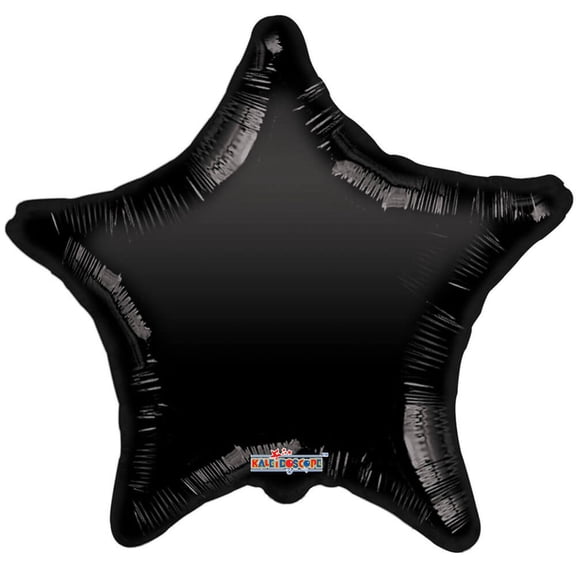 18 inch Kaleidoscope Star - Black Gellibean Plastic Balloons - Party Supplies Decorations