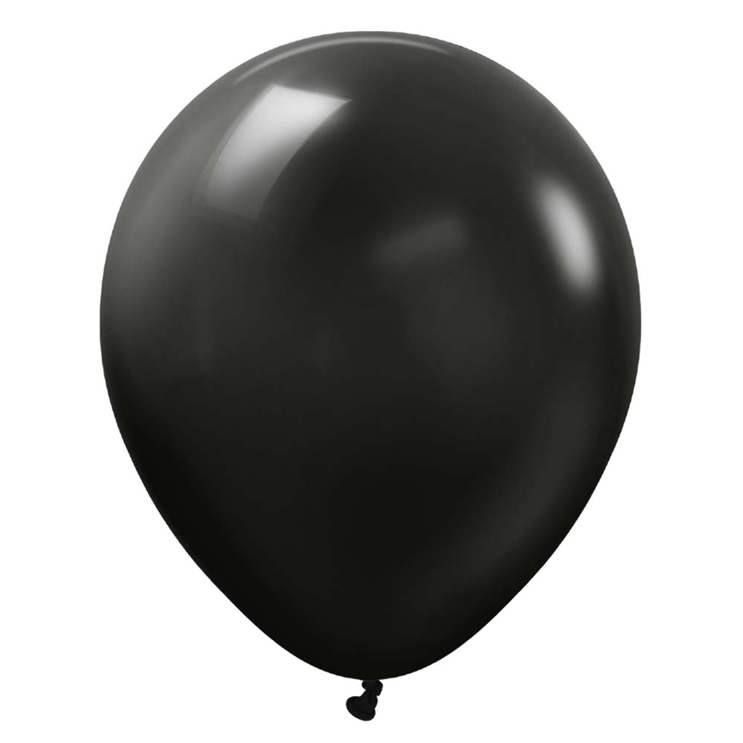 18 inch Kalisan Standard Black Latex Balloons (25 Pack) - Party Supplies Decorations
