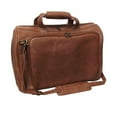 thumbnail image 1 of AmeriLeather18" Leather Carry On Duffel Bag - Genuine Leather Travel Weekender Bag for Men & Women-Color:Brown, 1 of 4