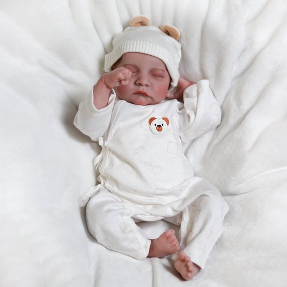 18 inch Lifelike Reborn Baby Dolls Handmade Real Life Newborn Girl Doll Soft Cloth Body Gift with Accessoreis