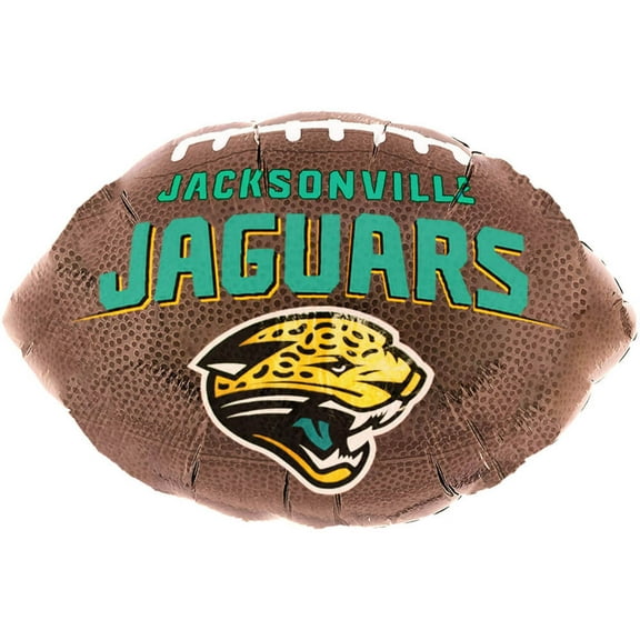 18 inch NFL Jacksonville Jaguars Football Foil Mylar Balloon - Party Supplies Decorations