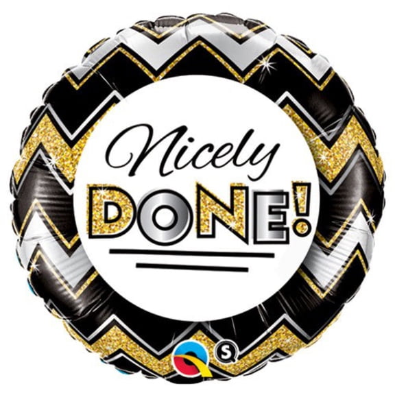 18 inch Nicely Done Chevron Patterns Foil Mylar Balloon - Party Supplies Decorations