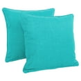 thumbnail image 1 of 18-inch Outdoor Spun Polyester Square Throw Pillows (Set of 2) - Aqua Blue, 1 of 2
