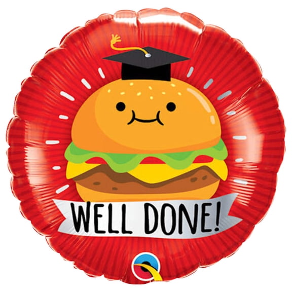 18 inch Qualatex Grad Well Done Foil Mylar Balloon - Party Supplies Decorations