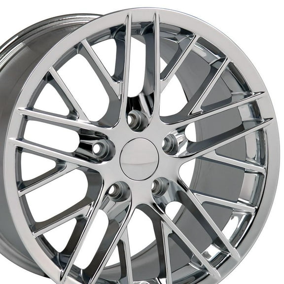 18 inch Rim fits 1997-2013 Chevrolet Corvette C6 ZR1 Style Chrome 18x8.5 Wheel Direct Fit