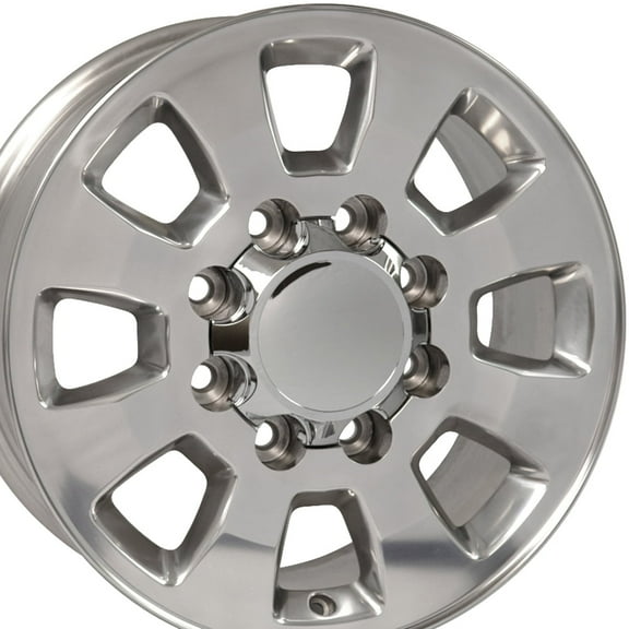 18 inch Rim fits 2011-2018 GMC Sierra 2500/3500 8x180 Polished 18x8 Wheel Direct Fit