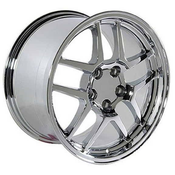 18 inch Rim fits 88-04 Chevrolet Corvette C5 Z06 Style Chrome Wheel Direct Fit