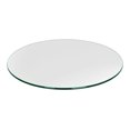 thumbnail image 1 of 18 inch Round Glass Table Top - Tempered - 3/8" Thick Glass Surface, Safe Pencil Edge, Multipurpose for Dining Table, Patio, Coffee and End Table, 1 of 1