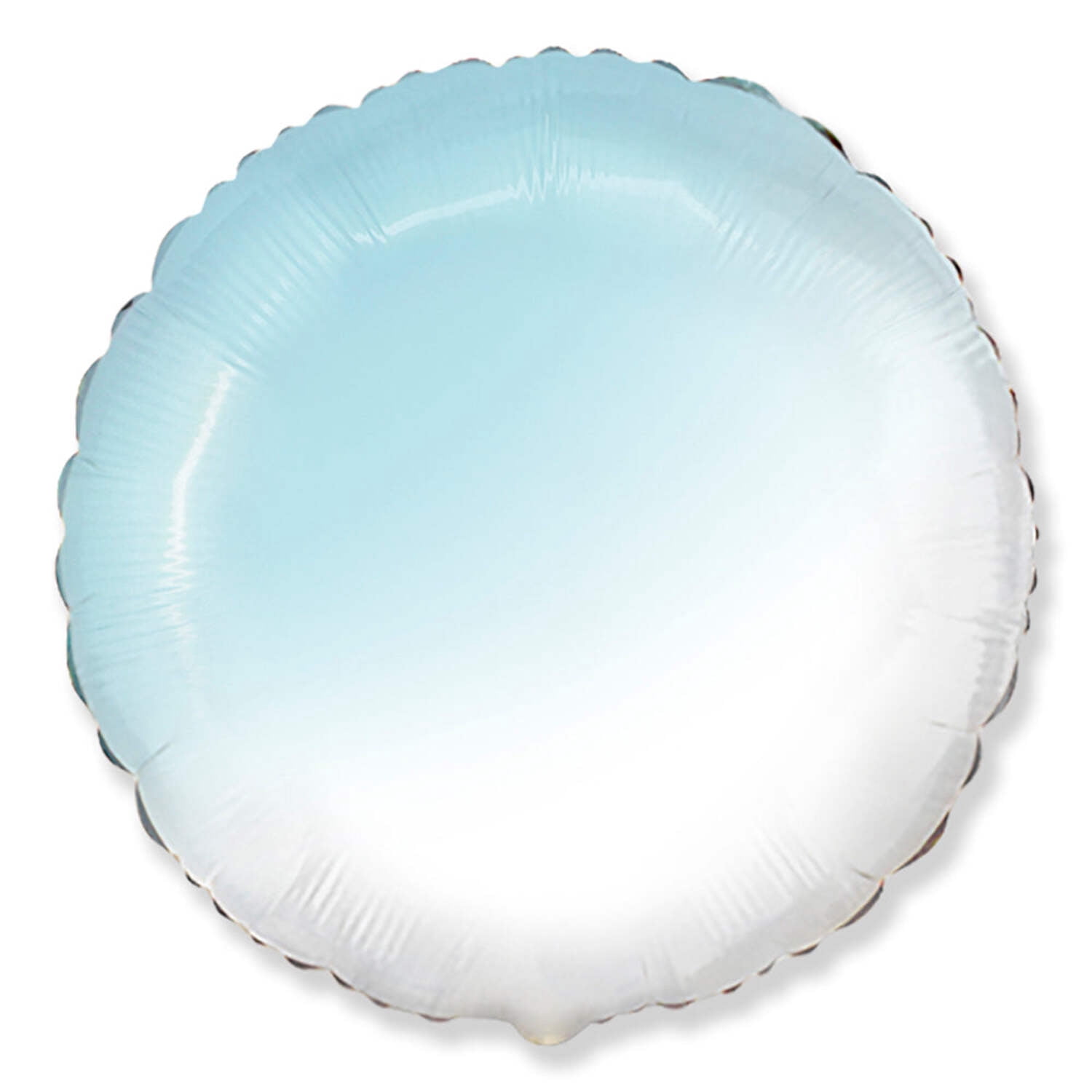 18 inch Round - Gradient Baby Blue Foil Mylar Balloon - Party Supplies ...