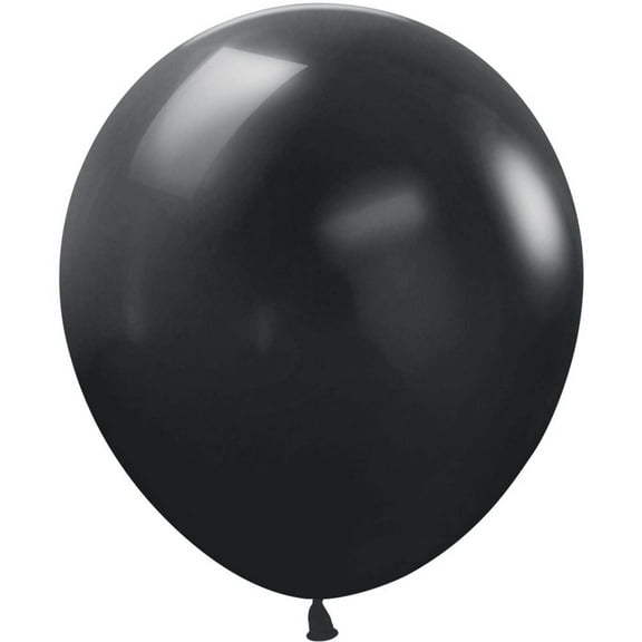 18 inch Sempertex Deluxe Black Latex Balloons (24 Pack) - Party Supplies Decorations