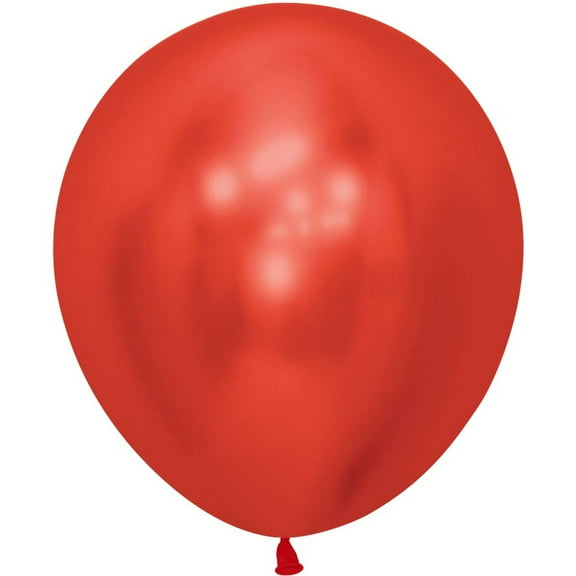 18 inch Sempertex Reflex Crystal Red Latex Balloons (15 Pack) - Party Supplies Decorations