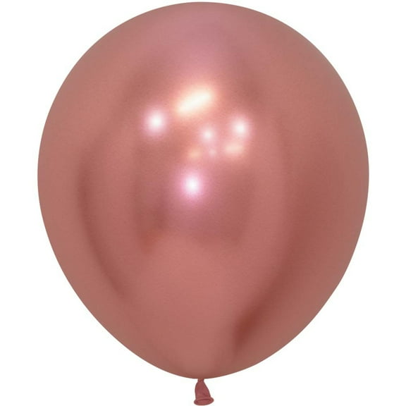18 inch Sempertex Reflex Rose Gold Latex Balloons (15 Pack) - Party Supplies Decorations