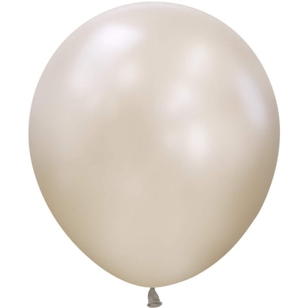18 inch Sempertex Silk Cream Pearl Latex Balloons (25 Pack) - Party Supplies Decorations