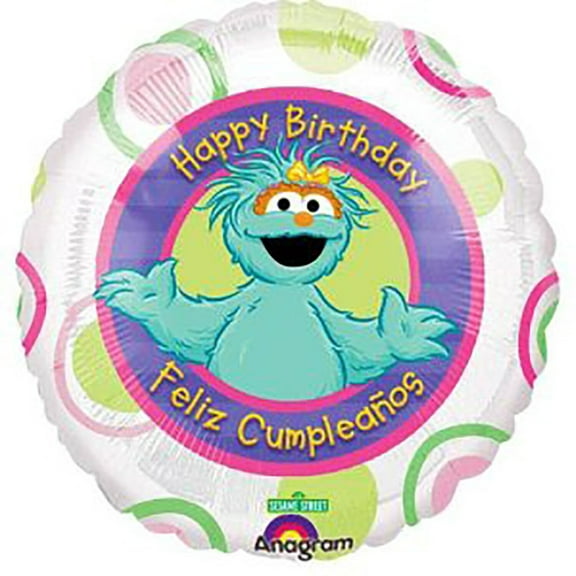 18 inch Sesame Street Rosita Birthday Foil Mylar Balloon - Party Supplies Decorations