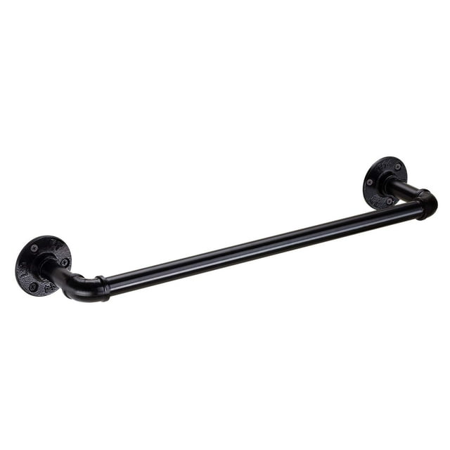 18 inch Single Towel Bar for Bathroom Industrial Pipe Towel Holder Wall Mount with Screws Towel