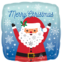18SQ HX SNOWY CHRISTMAS SANTA