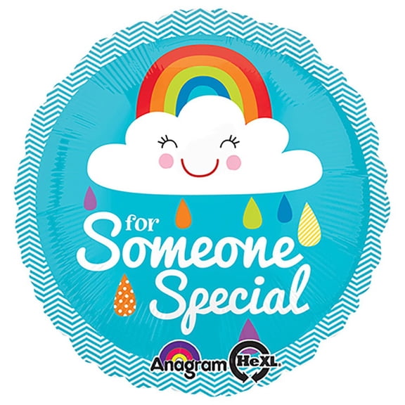 18 inch Someone Special Rainbow Cloud Foil Mylar Balloon - Party Supplies Decorations