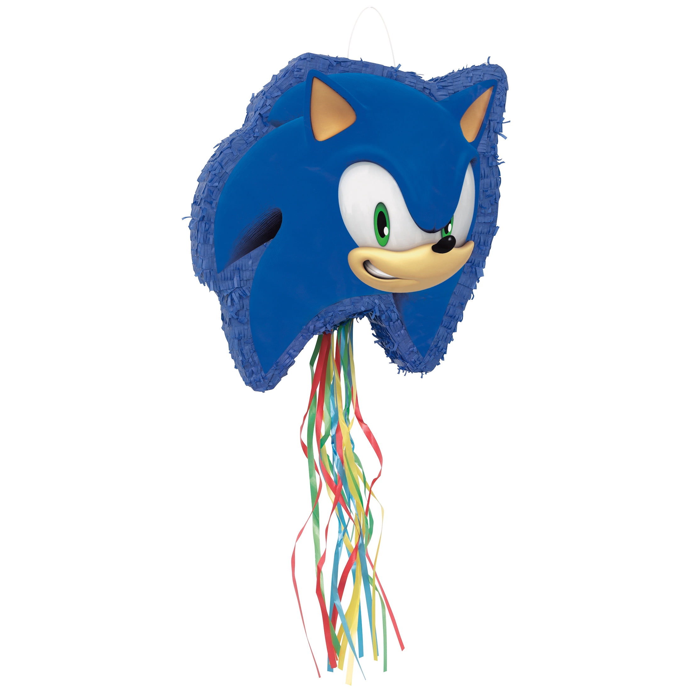 Sonic The Hedgehog Shaped Drum Pull Pinata 17 IN, 1ct