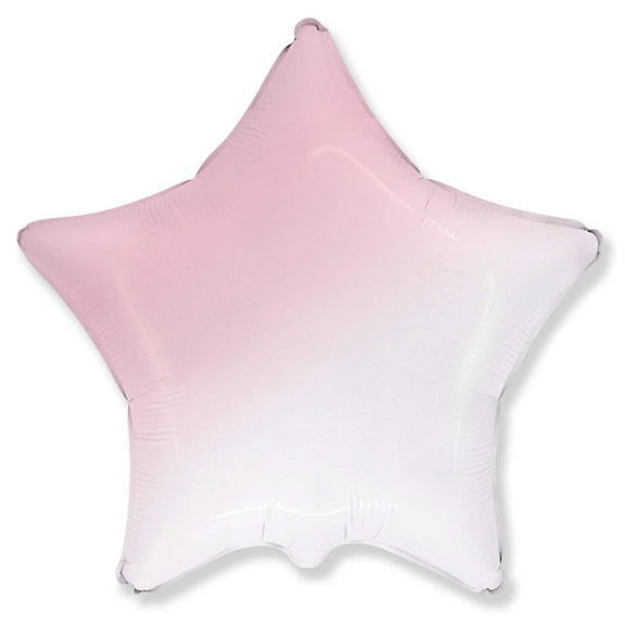 18 inch Star - Gradient Baby Pink Foil Mylar Balloon - Party Supplies Decorations