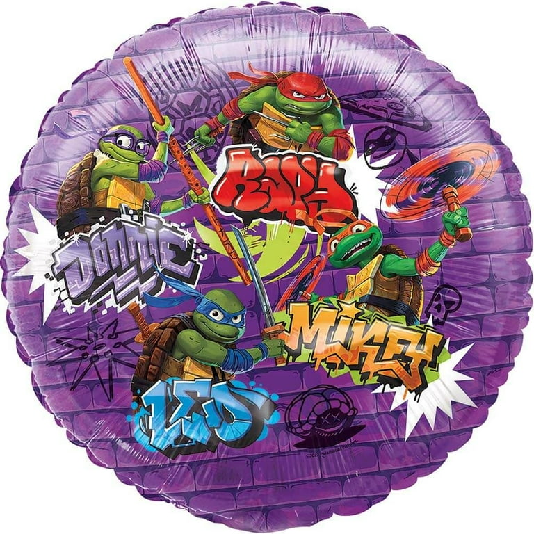 TMNT 18 inch Mutant Mayhem Foil Mylar Balloon - Teenage Ninja