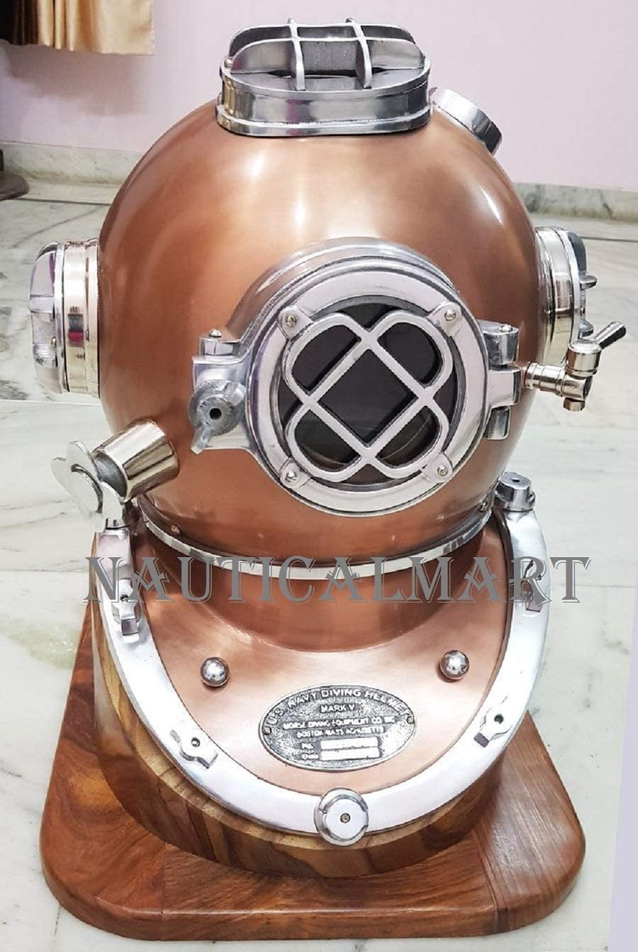 18 inch US Navy Marine Mark V Deep Sea Scuba Antique Divers Diving ...