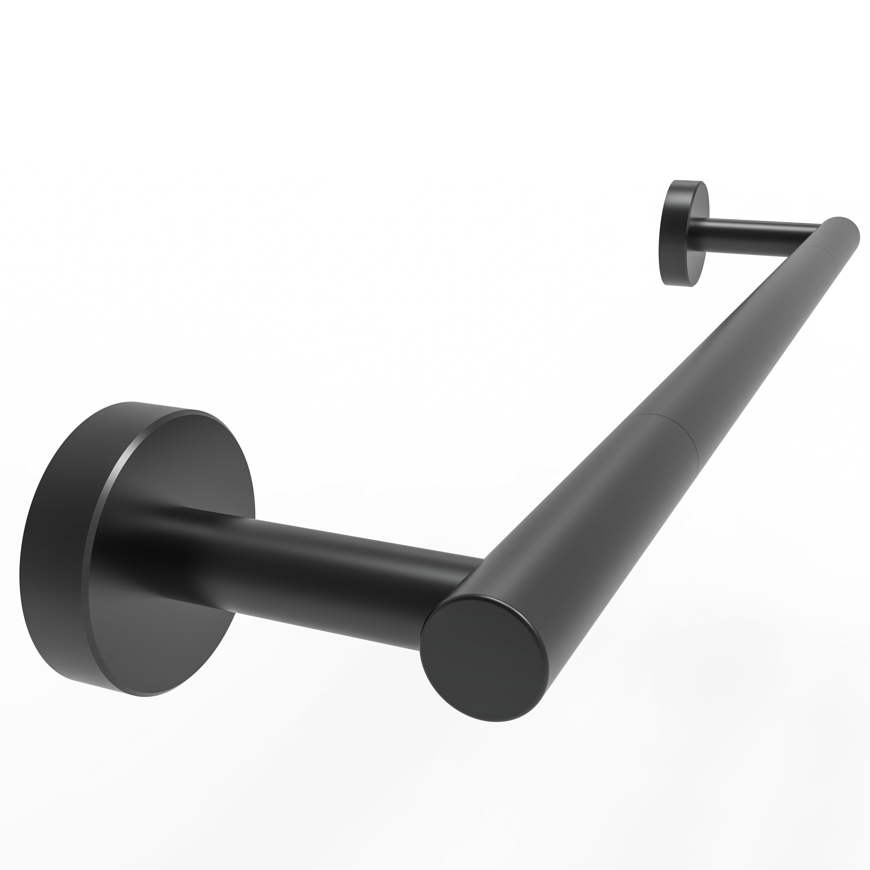 18inch Wall Mounted Towel Bar for Kitchen and Bathroom, Matte Black