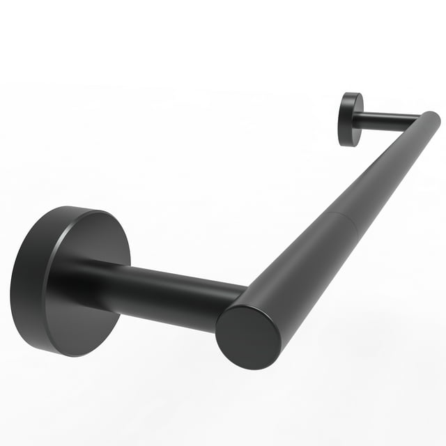 18inch Wall Mounted Towel Bar for Kitchen and Bathroom, Matte Black