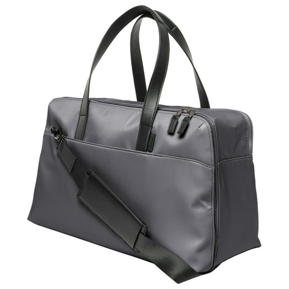 Protege 18" Carry on Adjustable Strap Weekender Duffel with Luggage Pass Through, Soothing Grey