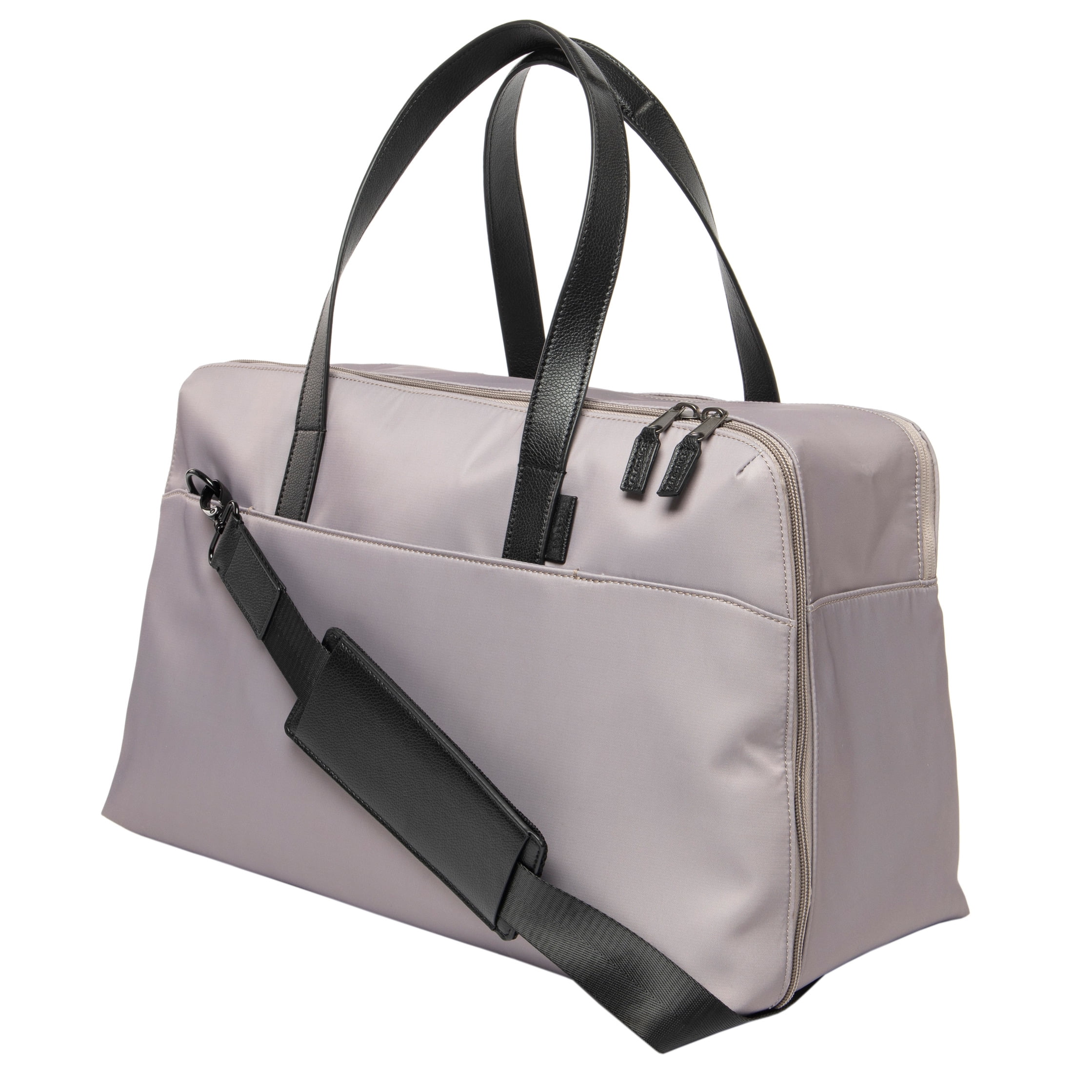 Protege 18" Carry on Adjustable Strap Weekender Duffel with Luggage Pass Through, Taupe