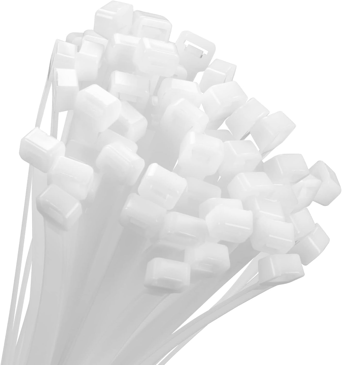 18 inch White Zip Ties Heavy Duty 100 PCS, 200 LBS Ultra Exclusive