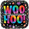 thumbnail image 1 of 18 inch Woo Hoo! Congratulations Betallic Foil Mylar Balloon - Party Supplies Decorations, 1 of 1