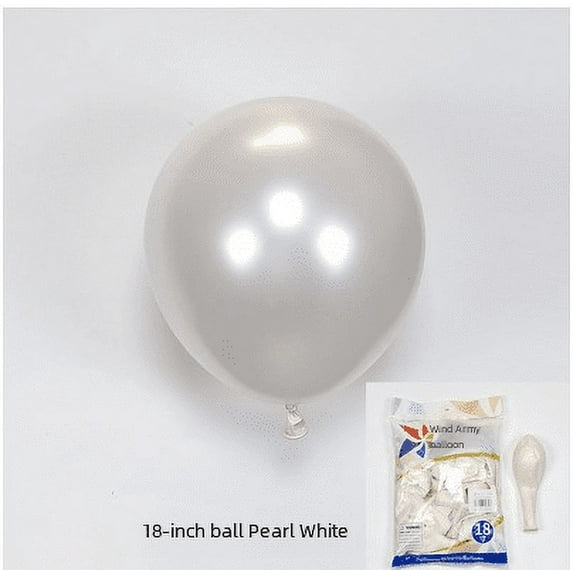 18 inch balloon package 25 birthday party decoration opening ceremony activity layout - white
