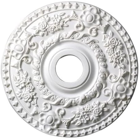18 inch x 1-1/2 inch Floral Polyurethane Ceiling Medallion Single Pack$$Tools & Hardware Other