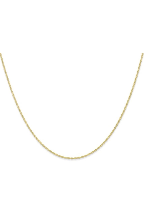 Gem & Harmony 18 inches 14K Yellow Gold Carded Cable Rope Chain 0.95mm for Men