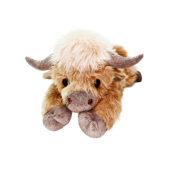 18 inches Cows Stuffed Animals, Cute Fluffy Cow Plush Figure Toys Plush Cattle Plushie Pillow Decor for All Ages Stuffed Cow Gifts, 9-inch