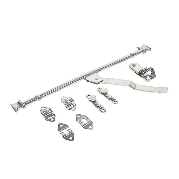 18 inches Replacement Paddlelock with Fasteners for Toolboxes - Aluminum Replacement Door Handle Kit for Securement