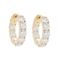 thumbnail image 1 of Diana M 18 Kt Yellow Gold Inside-Out Hoop Earrings Adorned With 7.50 Cts Tw Of Diamonds (36 Stones), 1 of 1