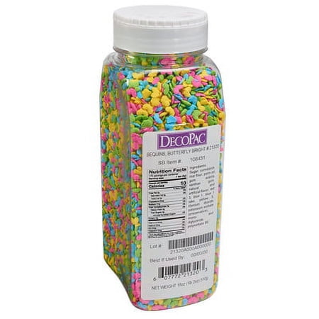 18 oz Butterfly Bright Quins Sprinkles Mix