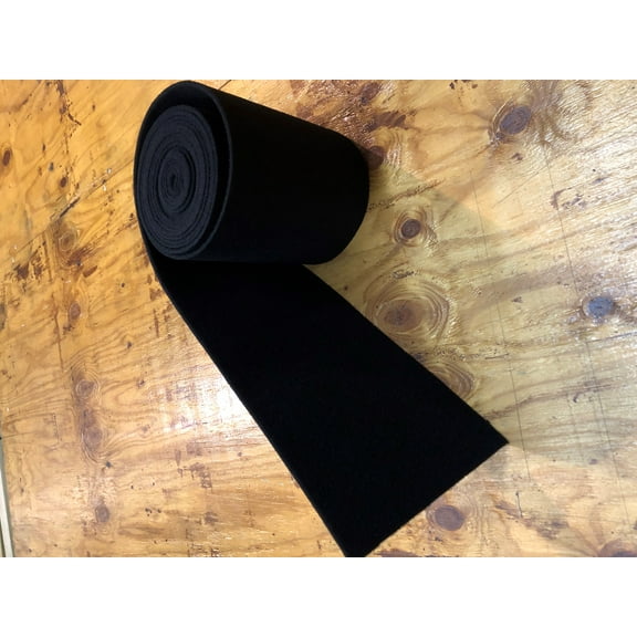 18 oz Marine Trailer Bunk Carpet - Black - 12"X12'