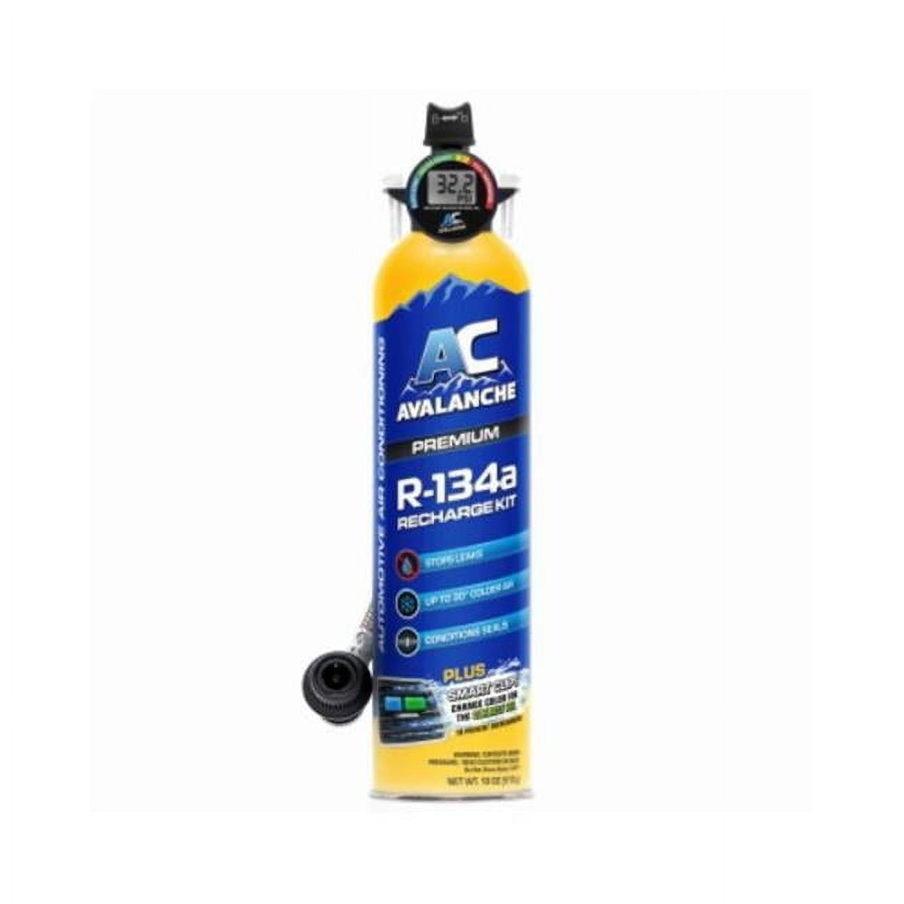 18 oz R-134a A&C Refrigerant with Digital Gauge - Pack of 6