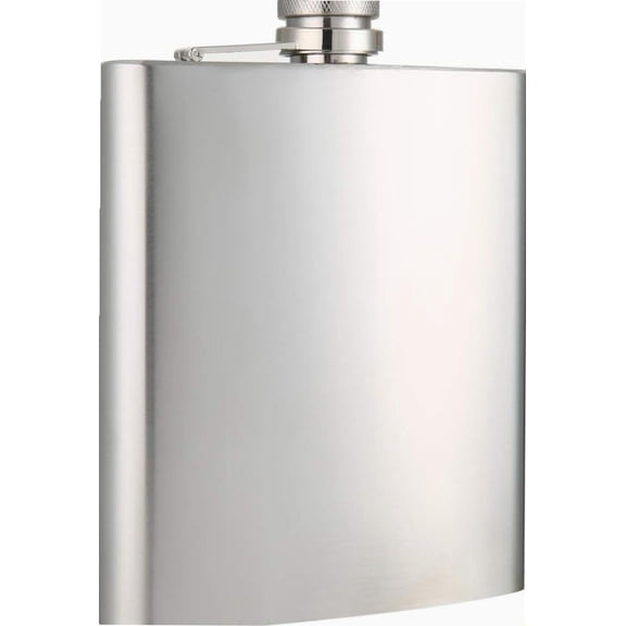 18 oz Silver Large Capacity Stainless Steel Whiskey Hip Flask for Liquor