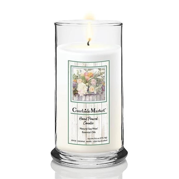 18 oz Table Bouquet I Status Candle Glass, Clear