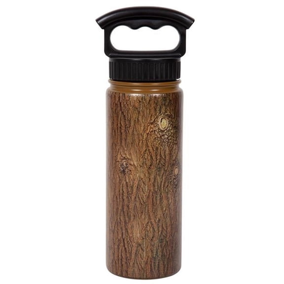 18 oz Tree Bark Bottle with 3 Finger Grip Cap