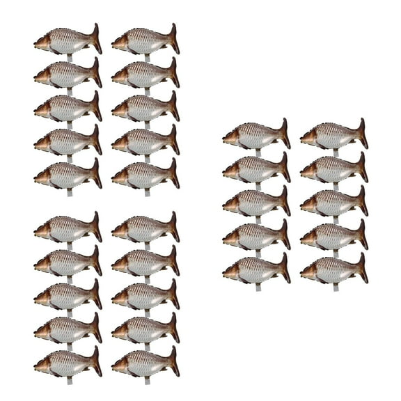 18 pcs Fish Shaped Aluminum Film Balloons Ocean Animal Party Supplies for Kids Fishing Birthday Party Decorations