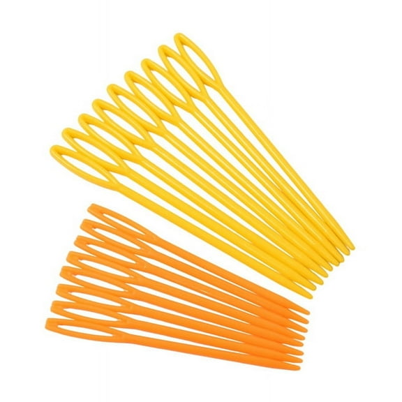 18 pcs Plastic Hand Sewing Yarn Darning Tapestry Needles Craft 9.3cm; 7cm each 9Pcs